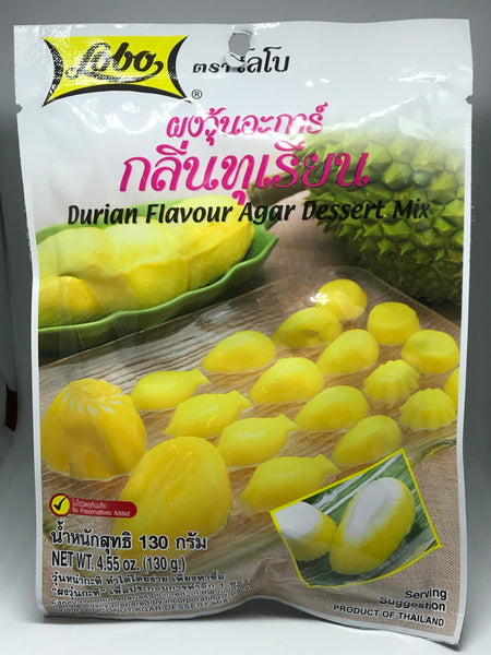 ผงวุ้นอะการ์ กลิ่นทุเรียน Durian flavour agar dessert mix