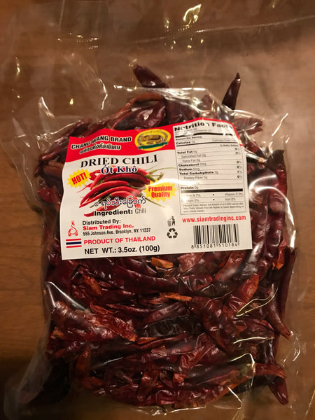 พริกแห้ง dried hot peppers