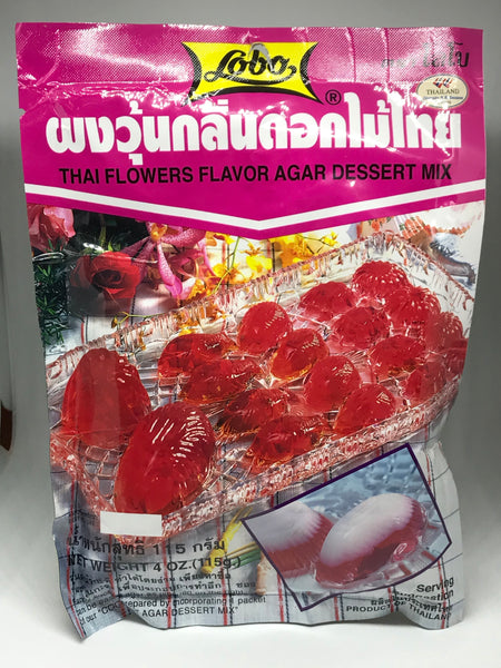 ผงวุ้นอะการ์ กลิ่นดอกไม้ไทย  Thai flowers flavour agar dessert mix