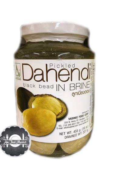 ลูกเนียงดอง Pickled dahendi (black bead) in brine