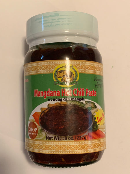 น้ำพริกตาแดงแมงดา Mangdana Hot Chili Paste