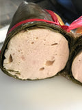 หมูยอ Pork wrapped with banana leaf